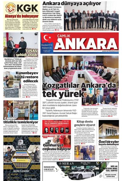 Çamlık Ankara Gazetesi 25-10-2025