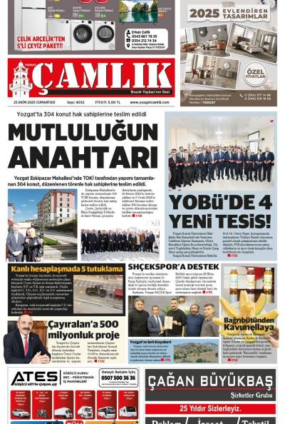 Yozgat Çamlık Gazetesi 25-10-2025