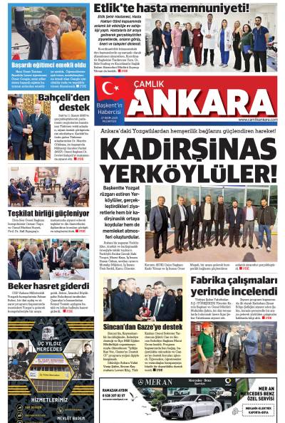 Çamlık Ankara Gazetesi 27-10-2025