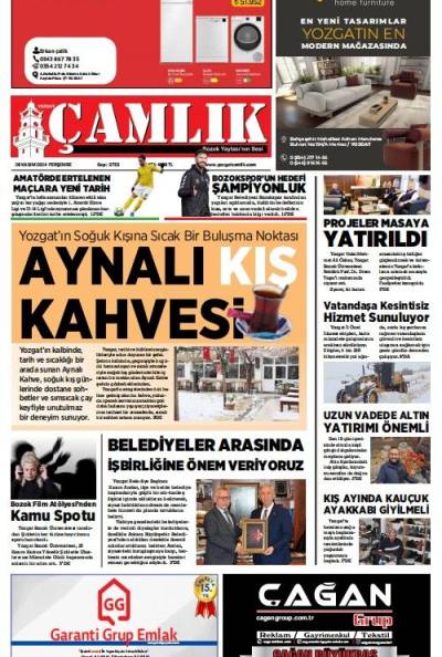 Yozgat Çamlık Gazetesi 28-11-2024