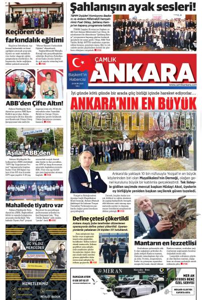 Çamlık Ankara Gazetesi 28-10-2025