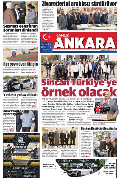 Çamlık Ankara Gazetesi 29-10-2025