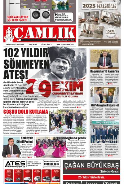 Yozgat Çamlık Gazetesi 29-10-2025