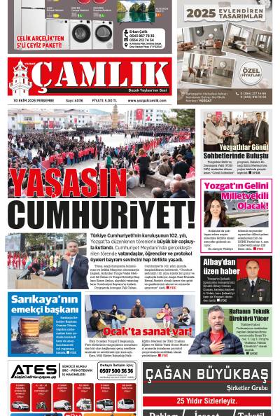 Yozgat Çamlık Gazetesi 30-10-2025