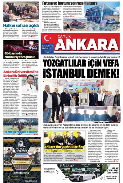 Çamlık Ankara Gazetesi 31-10-2025