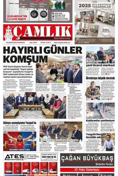 Yozgat Çamlık Gazetesi 03-11-2025