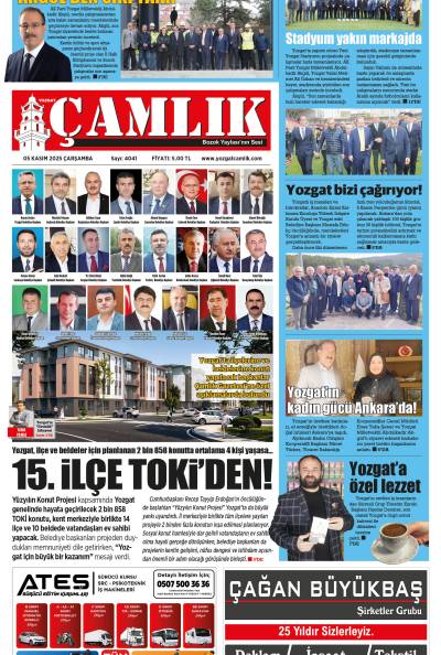 Yozgat Çamlık Gazetesi 05-11-2025