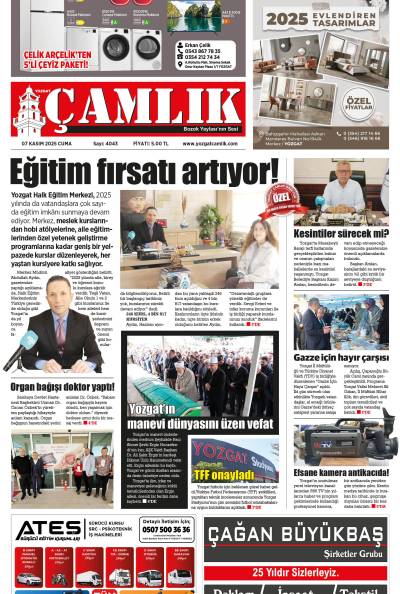 Yozgat Çamlık Gazetesi 07-11-2025