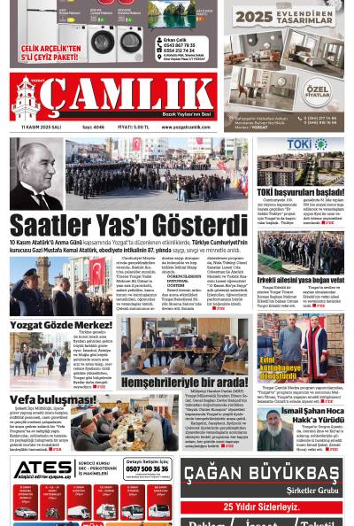 Yozgat Çamlık Gazetesi 11-11-2025