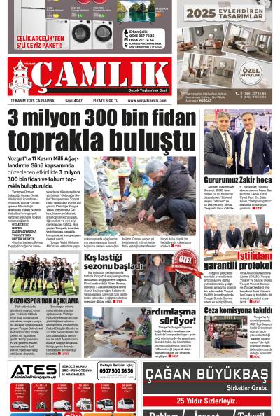 Yozgat Çamlık Gazetesi 12-11-2025