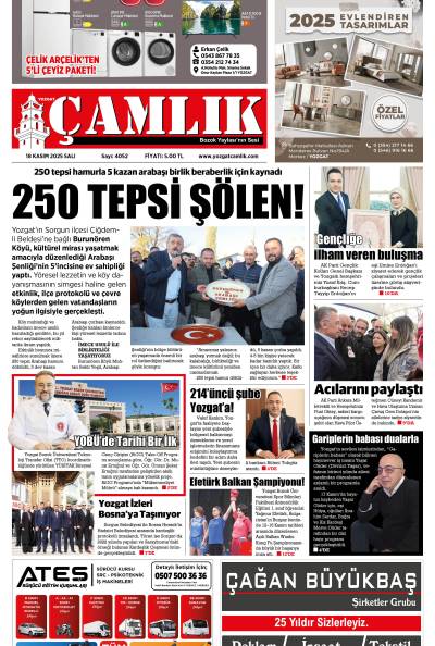 Yozgat Çamlık Gazetesi 18-11-2025