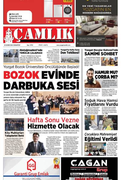 Yozgat Çamlık Gazetesi 30-11-2024