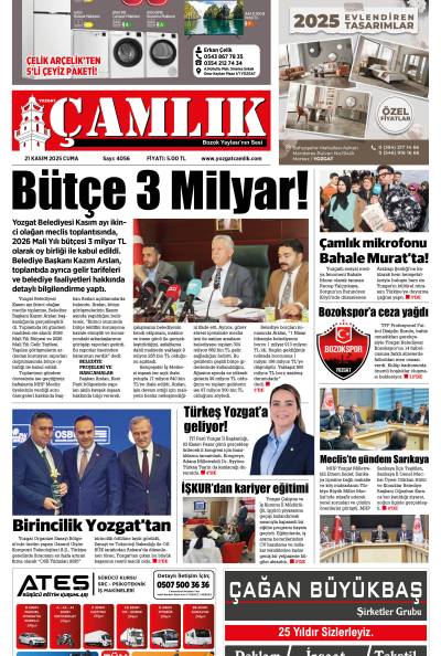 Yozgat Çamlık Gazetesi 21-11-2025