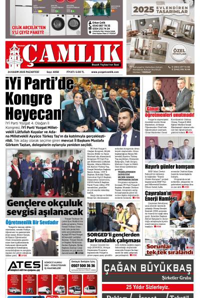 Yozgat Çamlık Gazetesi 24-11-2025