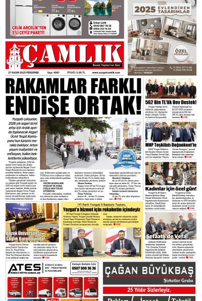 Yozgat Çamlık Gazetesi 27-11-2025