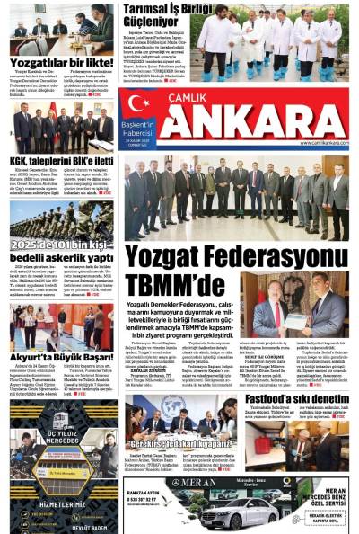 Çamlık Ankara Gazetesi 29-11-2025