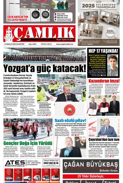 Yozgat Çamlık Gazetesi 01-12-2025