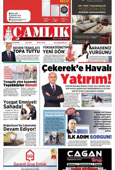 Yozgat Çamlık Gazetesi 02-12-2024