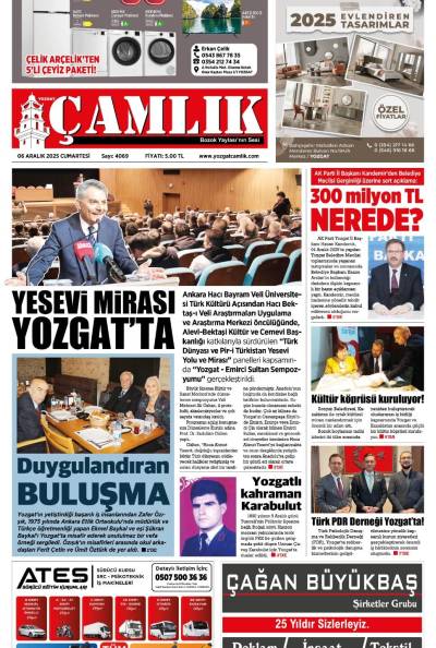 Yozgat Çamlık Gazetesi 06-12-2025