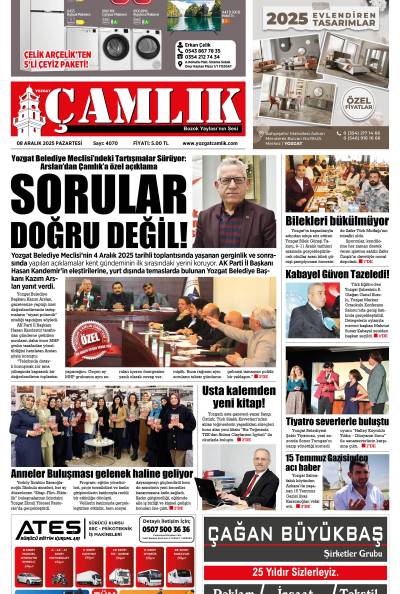 Yozgat Çamlık Gazetesi 08-12-2025