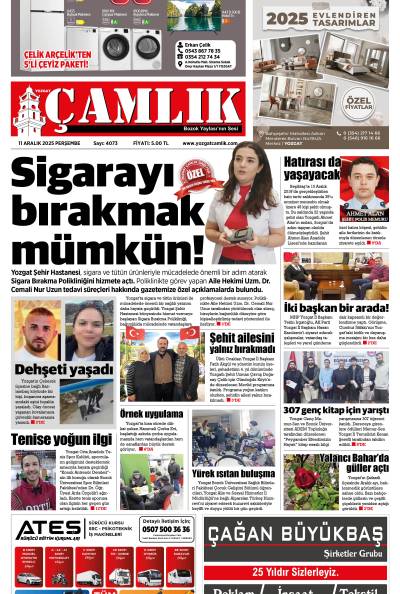 Yozgat Çamlık Gazetesi 11-12-2025