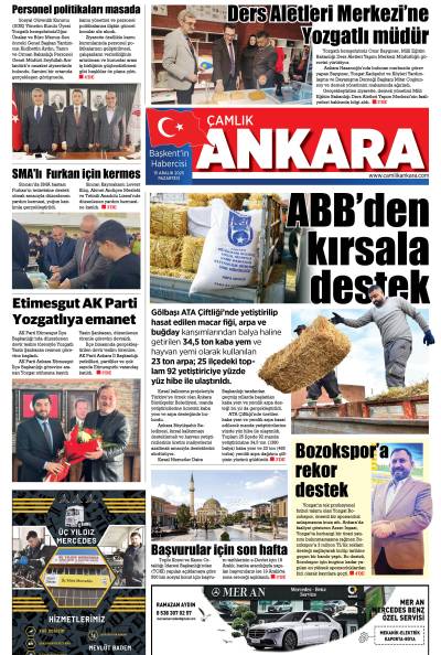 Çamlık Ankara Gazetesi 15-12-2025