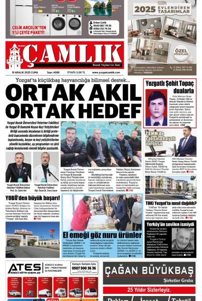 Yozgat Çamlık Gazetesi 19-12-2025