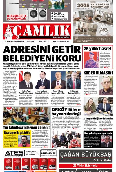 Yozgat Çamlık Gazetesi 24-12-2025