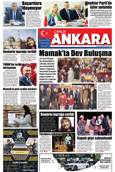 Çamlık Ankara Gazetesi 25-12-2025