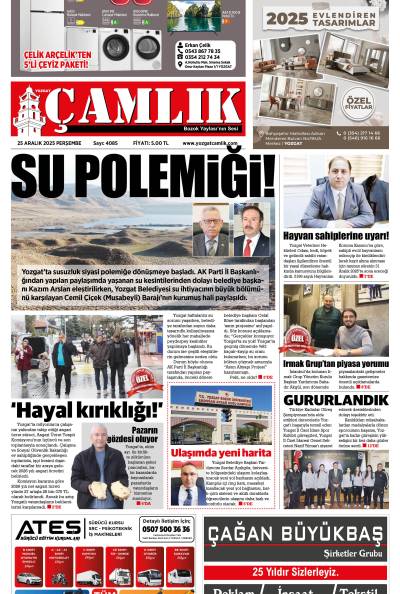Yozgat Çamlık Gazetesi 25-12-2025