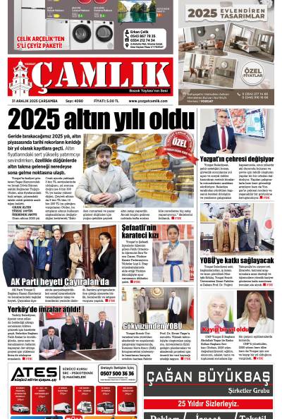 Yozgat Çamlık Gazetesi 31-12-2025