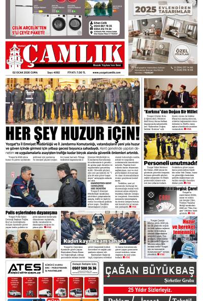 Yozgat Çamlık Gazetesi 02-01-2026