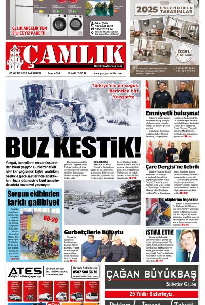 Yozgat Çamlık Gazetesi 05-01-2026