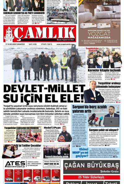 Yozgat Çamlık Gazetesi 17-01-2026