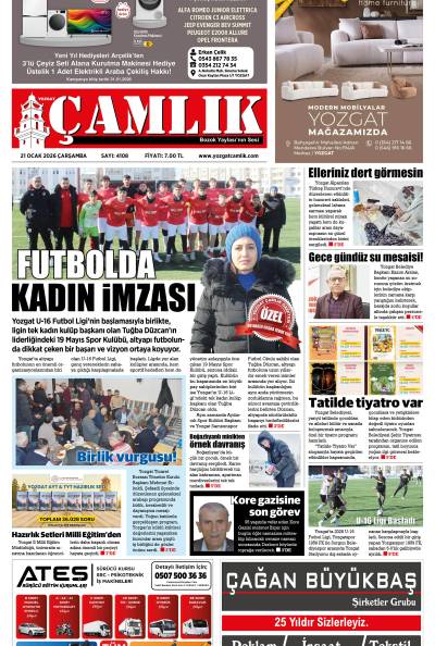 Yozgat Çamlık Gazetesi 21-01-2026