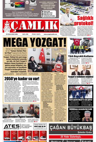 Yozgat Çamlık Gazetesi 23-01-2026