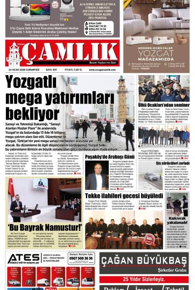 Yozgat Çamlık Gazetesi 24-01-2026