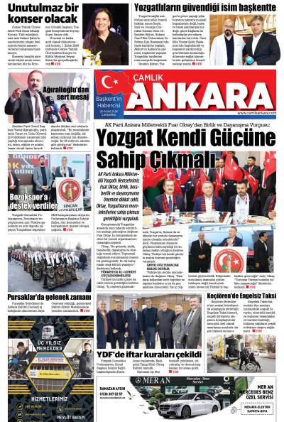 Çamlık Ankara Gazetesi 28-01-2026