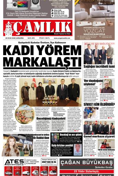 Yozgat Çamlık Gazetesi 28-01-2026