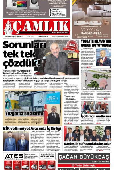 Yozgat Çamlık Gazetesi 31-01-2026