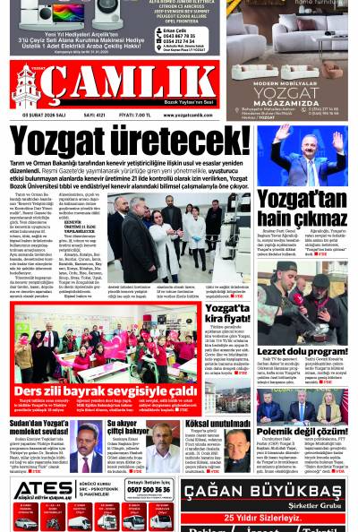 Yozgat Çamlık Gazetesi 03-02-2026