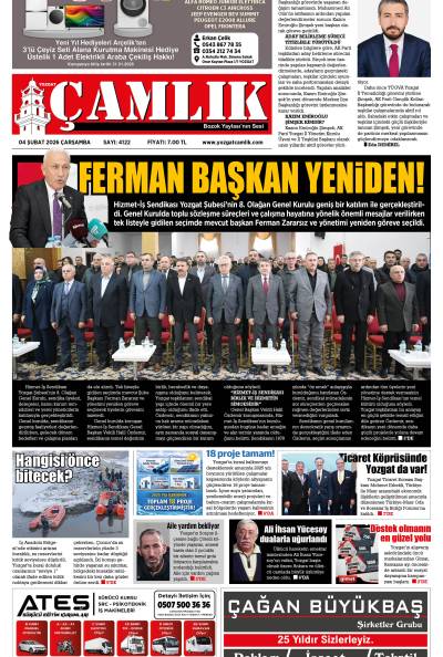 Yozgat Çamlık Gazetesi 04-02-2026