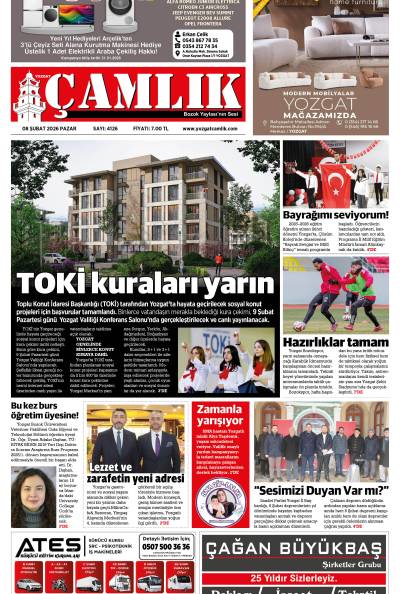 Yozgat Çamlık Gazetesi 08-02-2026