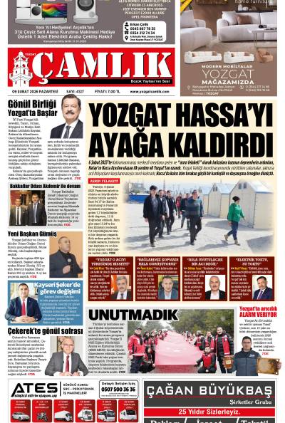 Yozgat Çamlık Gazetesi 09-02-2026