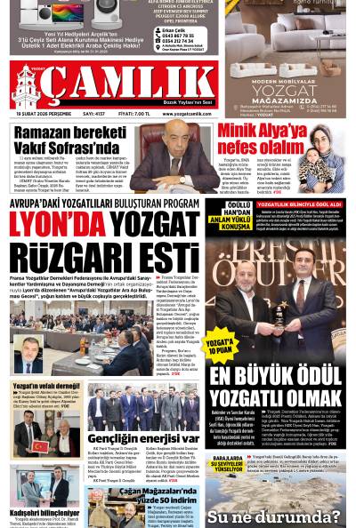 Yozgat Çamlık Gazetesi 19-02-2026