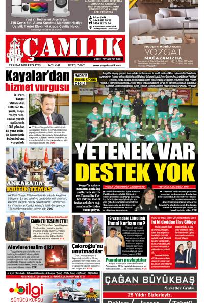 Yozgat Çamlık Gazetesi 23-02-2026