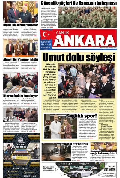 Çamlık Ankara Gazetesi 27-02-2026