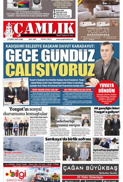 Yozgat Çamlık Gazetesi 27-02-2026