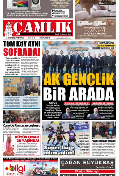 Yozgat Çamlık Gazetesi 02-03-2026