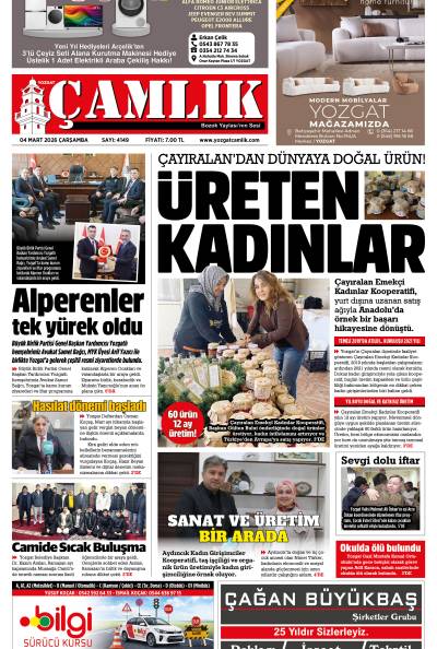 Yozgat Çamlık Gazetesi 04-03-2026